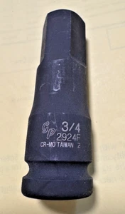 Grey Pneumatic 2924F 1/2" Drive x 3/4" Hex Driver Socket Lifetime Warranty - Bild 1 von 5