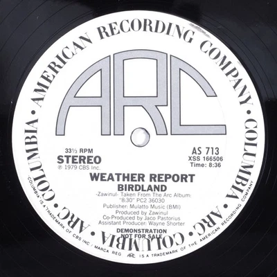 WEATHER REPORT Birdland ARC/COLUMBIA 12" NM/VG++ promo HEAR - Image 1 of 2