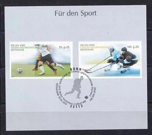 Allemagne Rfa Vintage 2010 Motif Sport Football Hockey Mi 2788 - 2789 Esst - Bild 1 von 1