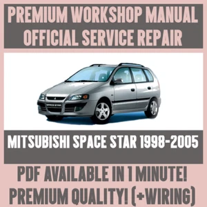 GUÍA DE SERVICIO Y REPARACIÓN MANUAL DE TALLER para MITSUBISHI SPACE STAR 1998-2005 - Imagen 1 de 1