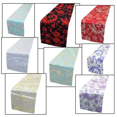 Table/Bed Runner*Chinese Rayon Brocade Dinning Coffee Cloth Header Cover*BL8 - Image 1 of 2
