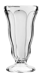 6x SECONDS Ice Cream Sorbet Sundae Footed Milkshake Tall Glasses Soda Dessert - Picture 1 of 5