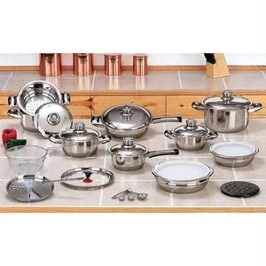 28pc 12-Element High-Quality, Heavy-Gauge Stainless Steel Cookware Set - Picture 1 of 1