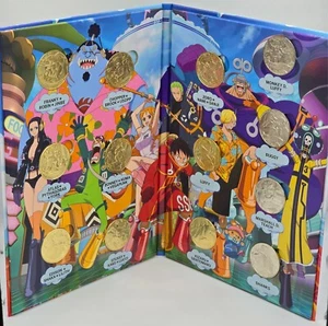 France 2025 One Piece EggHead arc Complete Medal coin Collection in Album - Picture 1 of 5