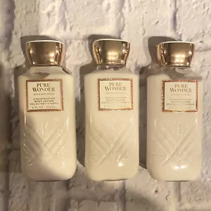 3 Bath & Body Works Pure Wonder 24 Stunden Feuchtigkeit Körperlotion 8 OZ - Bild 1 von 2