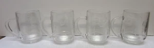 Princess House Crystal Heritage Clear Glass Coffee Cups Mugs 4 Inch 343 Set Of 4 - Picture 1 of 7