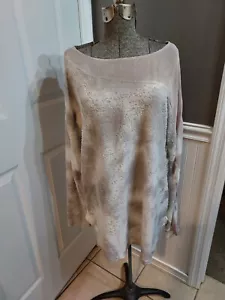 Top LS para mujer NUEVO CON ETIQUETAS azul de Saks Fifth Avenue beige/crema talla XL ENVÍO RÁPIDO 😊 - Imagen 1 de 7