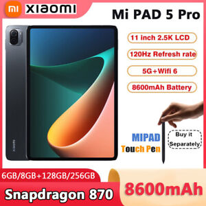 Original Xiaomi Mi Pad 5 Pro 11 inch 120HZ 8GB+256GB 67W Charging Snapdragon 870