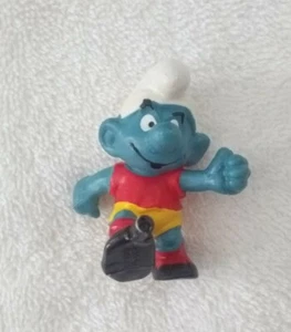 Smurfs Soccer Playing Smurf (Missing Ball) Vintage Schleich Figure PVC 1978 - Picture 1 of 2
