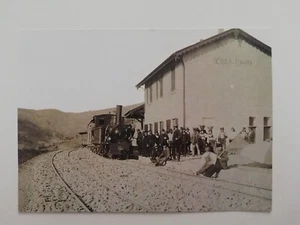 Foto Riproduzione Ferrovia Sarda Stazione di Desolo Tonara 1886 Circa - Picture 1 of 1