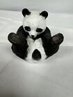 Vintage Bone China Panda Bär Miniaturfigur (Z12)
