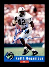 1992 Classic Draft Picks Keith Goganious AUTO Buffalo Bills