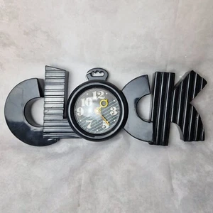 Horloge Murale Vintage "Clock" – Design Pop – Années 80 – Non Fonctionnelle - Foto 1 di 7