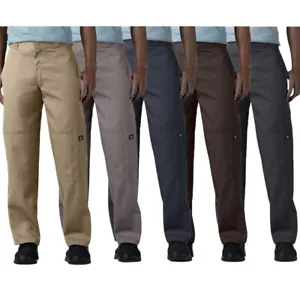 Pantalones de trabajo Dickies 85283 holgados doble rodilla para teléfono celular bolsillo para hombre - Imagen 1 de 20