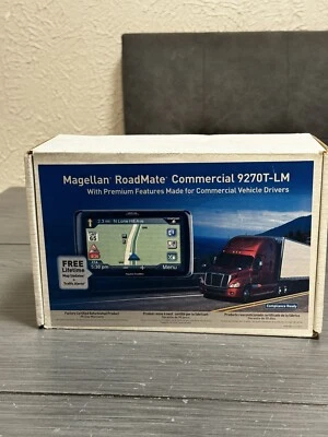 Magellan RoadMate Commercial 9270T-LM Automobile Portable GPS Navigator Used - Image 1 of 4