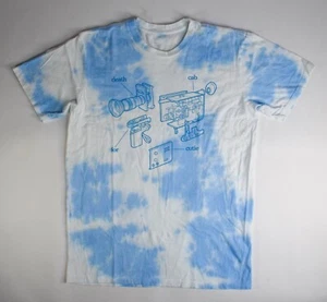 NWOT DEATH CAB FOR CUTIE Tour Shirt Tie Dye Movie Camera Rare | Size XL - Picture 1 of 2