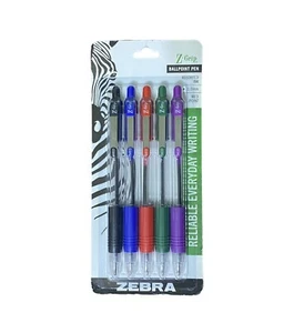Zebra Z-Grip 1.0mm Medium Point Assorted Ink Pens - Picture 1 of 3