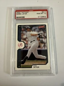 2002 Upper Deck Victory #217 Derek Jeter PSA 10 Gem Mint HOF New York Yankees - Picture 1 of 12