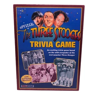 Vintage 2000 The Official Three Stooges Trivia Game By Talicor COMPLETE - Picture 1 of 24