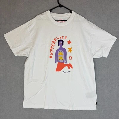 Volcom T Shirt Mens XL Arthur Longo Featured Artist Loose Fit Streetwear Tee - Image 1 of 4