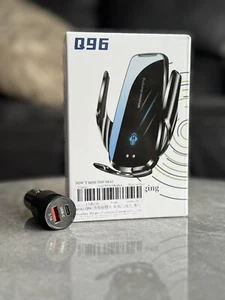 30W Fast Wireless Car Charger Automatic Clamping Phone Holder+PD USB Car Adaptor - Picture 1 of 12