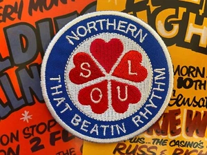 NORTHERN SOUL: THAT BEATIN RHYTHM - Insignia de parche de hierro bordado para coser - Imagen 1 de 1