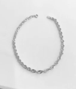 Bracciale in ORO BIANCO 20CM Maglia AMERICANA a Catena 18 KT 750% List. 335€ - Imagen 1 de 2