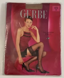 GERBE ENVY BEIGE STAY UP STOCKINGS LARGE - Picture 1 of 5