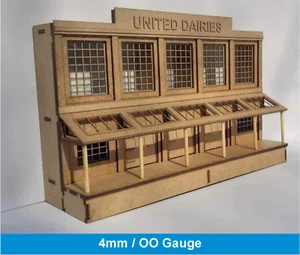 Dairy Creamery Low Relief Scratch Aid Layout Kit 00 Gauge 4mm Model Railway - Picture 1 of 6
