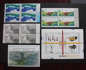 GERMANY - 1998-2000 SCARCE LOT OF BLK4 & SOUVENIR SHEETS MNH LOT RR - Picture 1 of 2
