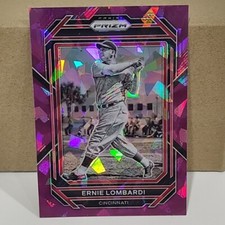 2023 Panini Prizm Baseball #219 ERNIE LOMBARDI Purple Ice Prizm 