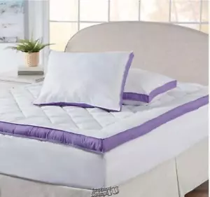 Gusseted Mattress Bed Topper with Pillows Full - Picture 1 of 2