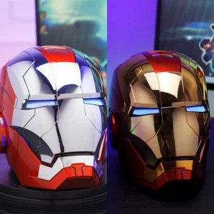 Autoking 2.0 Iron Man MK5 Helm englische Sprachsteuerung Maske & Auge Ohr LED Licht - Bild 1 von 22