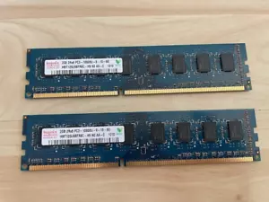 Hynix 4GB (2X2) PC3 10600U DDR3 HMT125U6BFR8C RAM - Picture 1 of 1