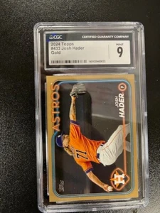 2024 Topps #433 Josh Hader Gold 0149/2024 CGC 9 MINT - Picture 1 of 2