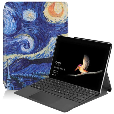 For Microsoft Surface Go 1/2/3/4 Protective PU Leather Folio Stand Case - Image 1 of 4