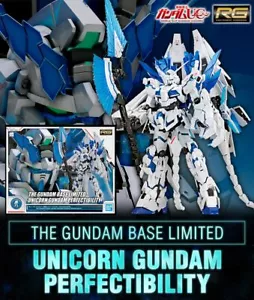 THE GUNDAM BASE LIMITED RG 1/144 UNICORN GUNDAM PERFECTIBILITY MODEL KIT - Picture 1 of 11