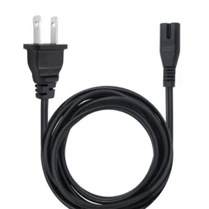 AC Power Cord Cable for PS4 & PS3 PS2 Slim Super Slim XBOX PC 2 Prong LAPTOP PSV - Picture 1 of 6