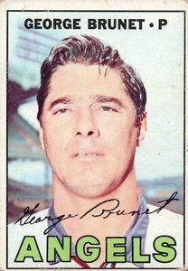 1967 Topps # 122  George Brunet California Angels