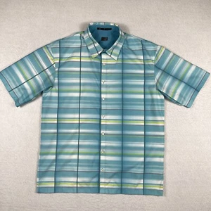 Tiger Woods Shirt Mens Large Blue Golf Casual Preppy Travel Workwear Vacation - Picture 1 of 11