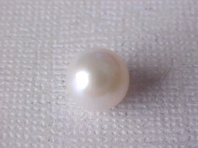 8MM - 8.5MM AAA GENUINO SIN PERFORAR CREMOSO BLANCO PERLA SUELTO Foto 1 de 3