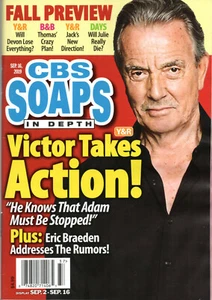 CBS Soaps In Depth Magazine September 16 2019 Eric Braeden Elizabeth Hendrickson - Picture 1 of 3