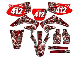 2002-2004 CRF 450 R JESTER Red Senge Graphics Kit Compatible with Honda - Picture 1 of 10
