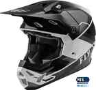 Fly Racing Formula CP Rush Helmet Grey/White Large - 73-0023L