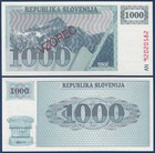SLOWENIEN / SLOVENIA 1000 Tolarjev Specimen (1992)  UNC  P.9s1