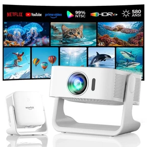 [Smart TV OS & HDR10 & 3D Suono] Proiettore 4K con WiFi 6 e Bluetooth 5.4 Built - Foto 1 di 24