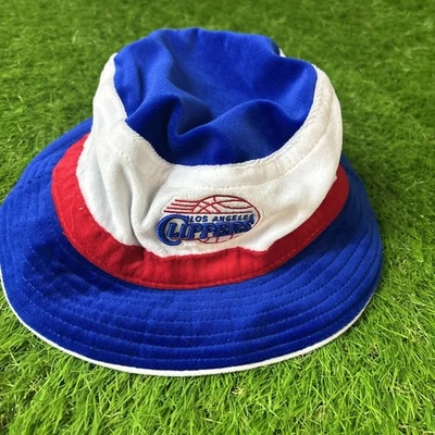 Vintage Los Angeles Clippers Medium/Large New Era NBA Red White Blue Bucket Hat - Image 1 of 4