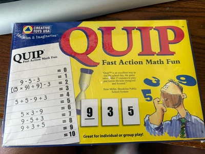 QUIP Fast Action Math Fun CREATIVE TOYS USA Game Educational Math Learning Facts - Image 1 of 3