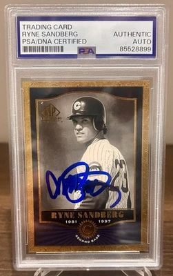 Ryne Sandberg On Card Auto PSA /DNA Certified GOLD SP legendary MINT!! 🔥🔥🔥 - Image 1 of 2