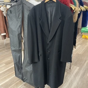 Cappotto lungo Classic By Ungaro nero vintage lana Loro Piana misto cashmere 60 - Foto 1 di 11